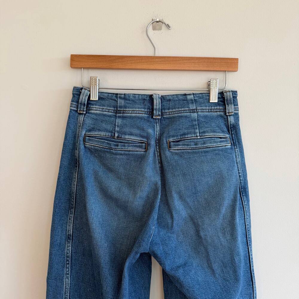 Madewell Tapered Denim Trousers High Rise Casual Jeans Blue 25 - Picture 8 of 11